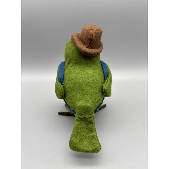 Target Spritz 2017 Featherly Friends FARMER Fall Harvest‎ Fabric Bird Figurine - Picture 3 of 7